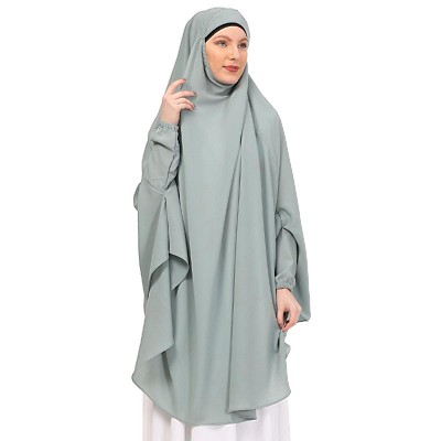 Premium Prayer Hijab -Sky Blue